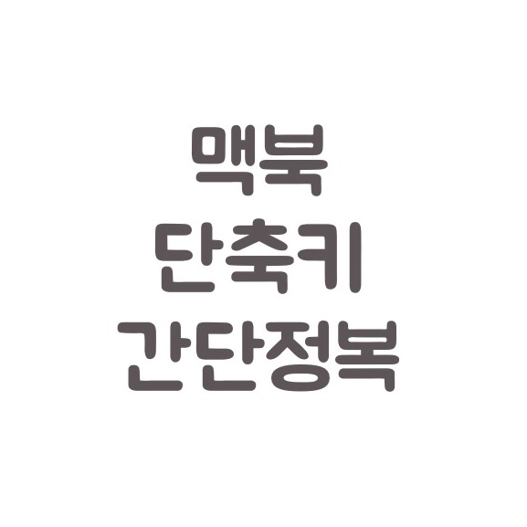  맥북 단축키 깔끔 정복 (feat. 맥북 캡쳐 단축키, 맥북 화면 녹화)