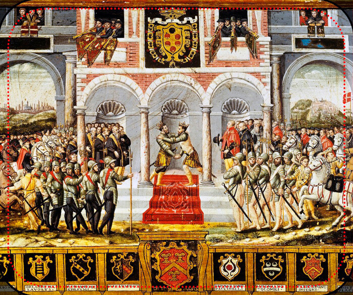 서기 1559년 - 토스카나의 평화&#44; 프랑스 왕과 스페인 왕
