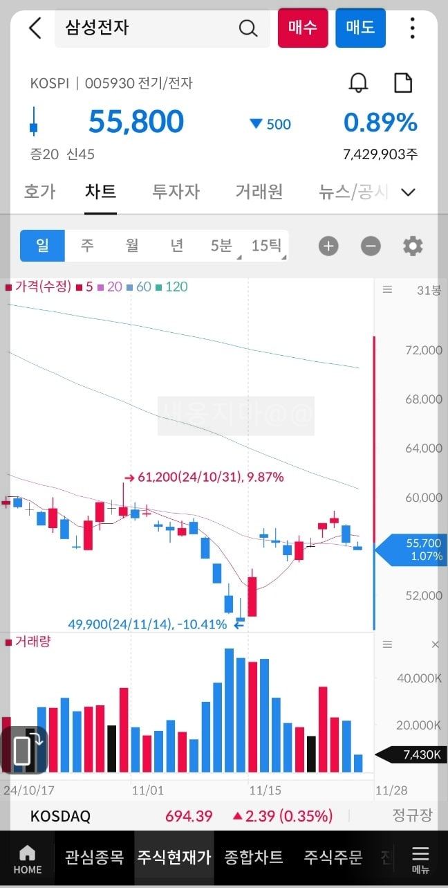 삼성전자-차트