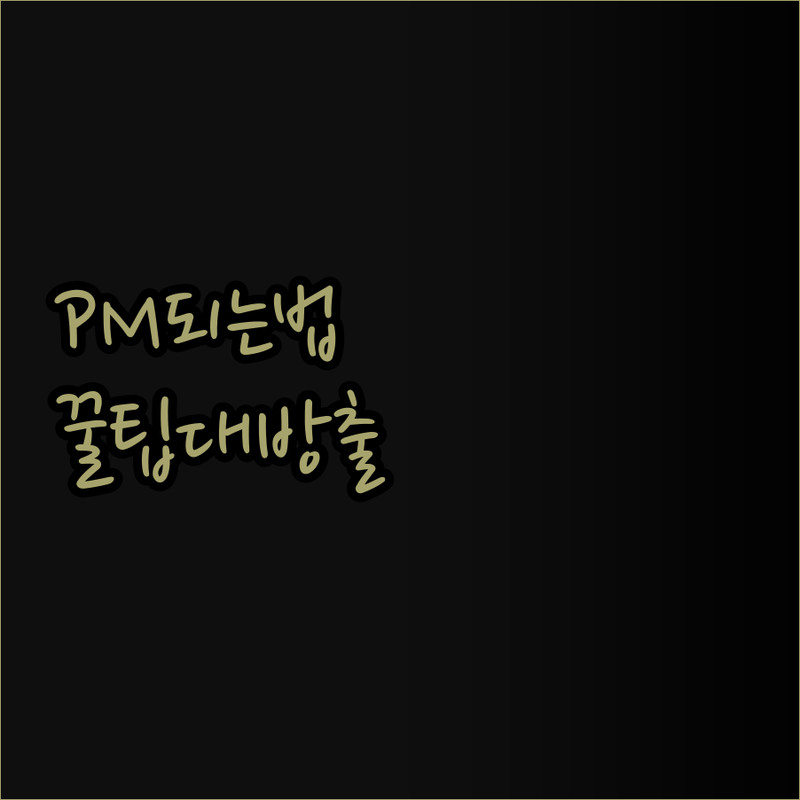 네카라쿠배토 PM 되는 법.. 프로젝