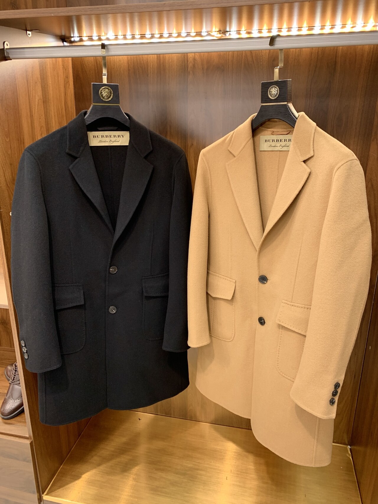  [BURBERRY] 버버리 울 캐시미어 싱글 코트 (2 COLOR)