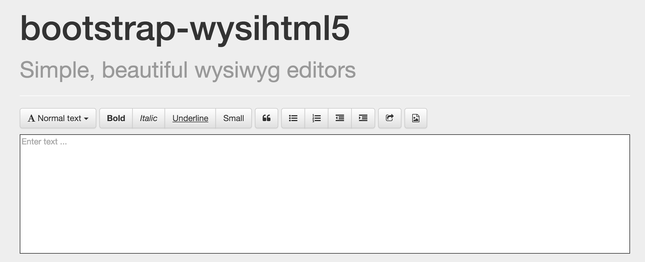 Bootstrap3 wysiwyg jquery html5 wysiwyg plugin