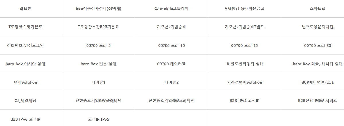 부가서비스