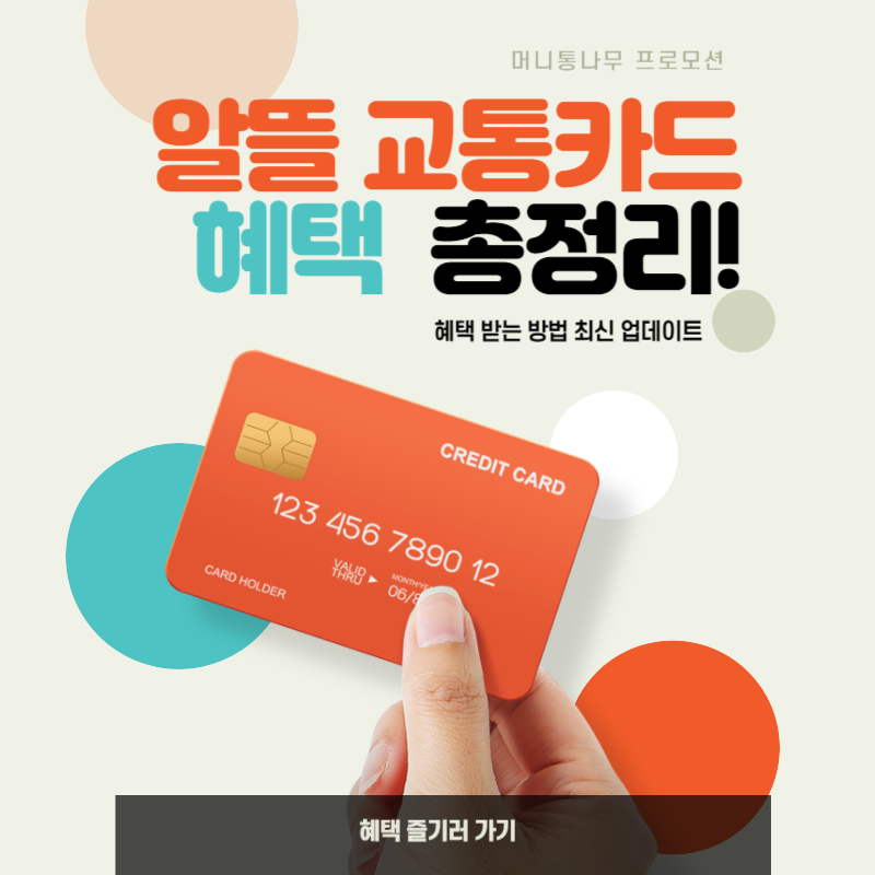  알뜰교통카드 사용법 재발급 마일리지 혜택 추가 청년 저소득층 해택 신청하기