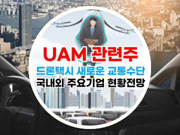 [UAM 이란 관련주] 드론택시 상용화 새로운 교통수단 국내외 주요기업 현황전망