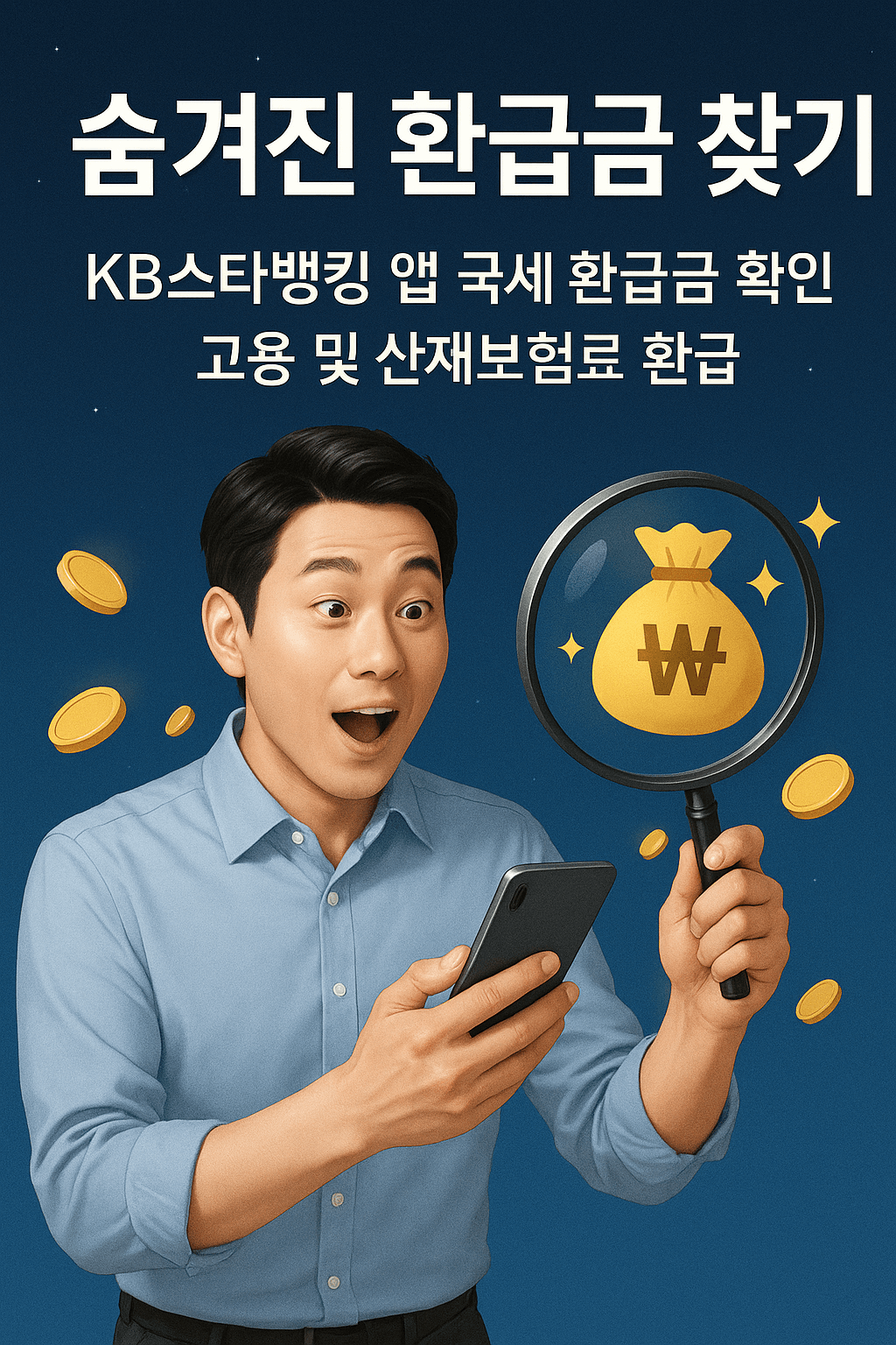 KB국민은행 숨겨진 환급금 찾기 : 국세. 고용. 산재보험료 환급
