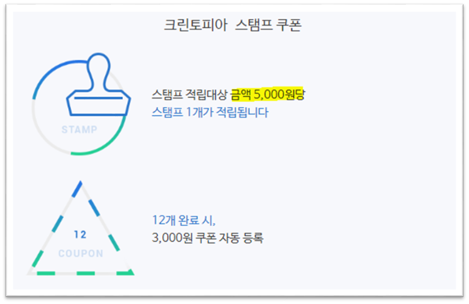 크린토피아 할인 방법3