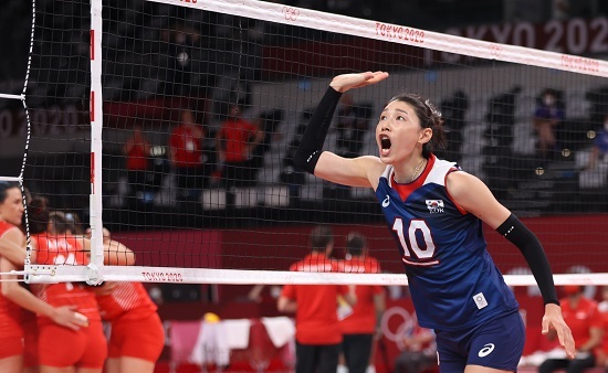 김연경 투혼..김영철→박진희 "그의 시대 볼 수 있어 영광"