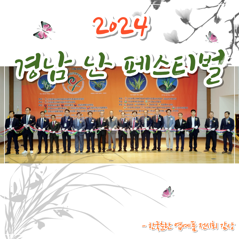 한국춘란 엽예품 전시회 감상