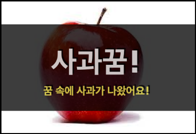  사과꿈! - 꿈에 사과가 나왔어요!