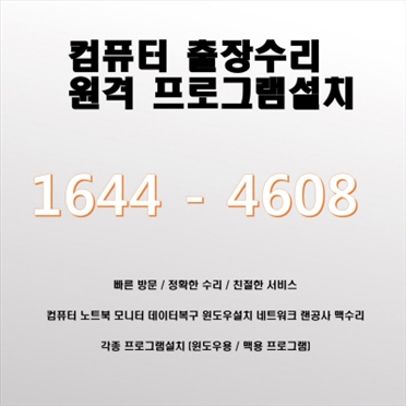  서울 중구 입정동 출장 컴퓨터 수리와 소프트웨어 설치 서비스