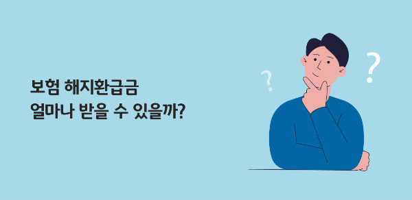 보험 해지환급금 계산