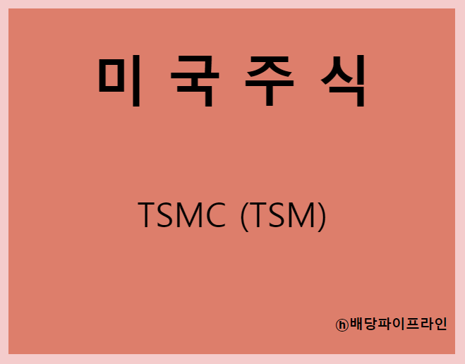  TSMC (TSM) 주가, 실적, 배당금 전망, 기업분석, 매출, 이익, 1억 투자시 배당금