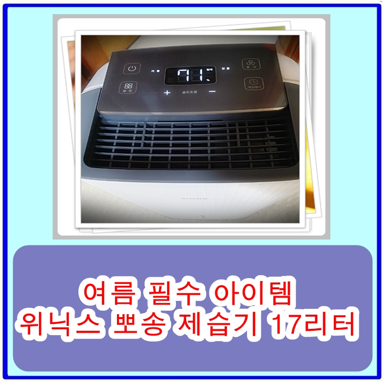  위닉스 뽀송 제습기 17리터의 장점과 단점, 구매시 주의할 점