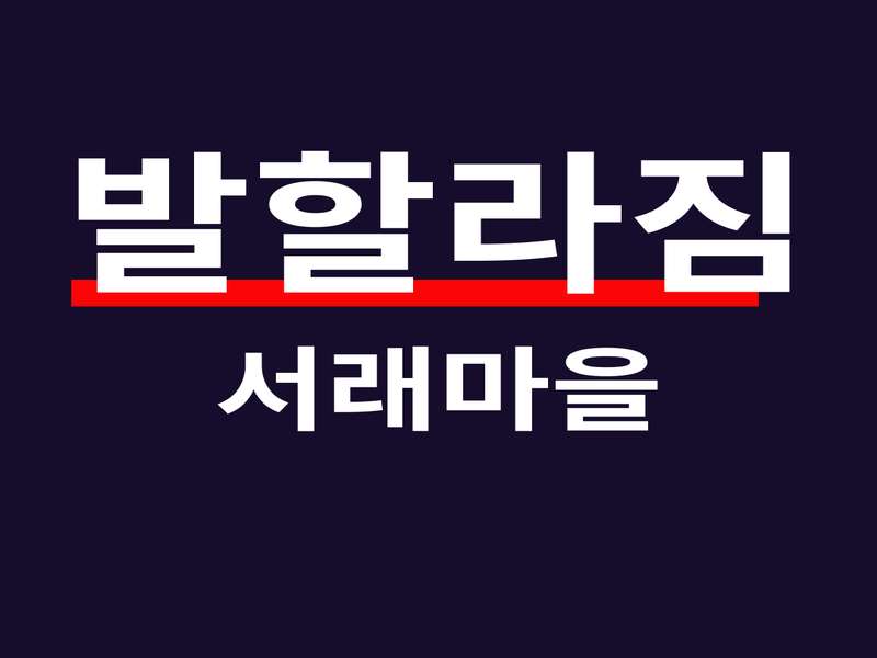 2. 발할라짐 서래마을 소개