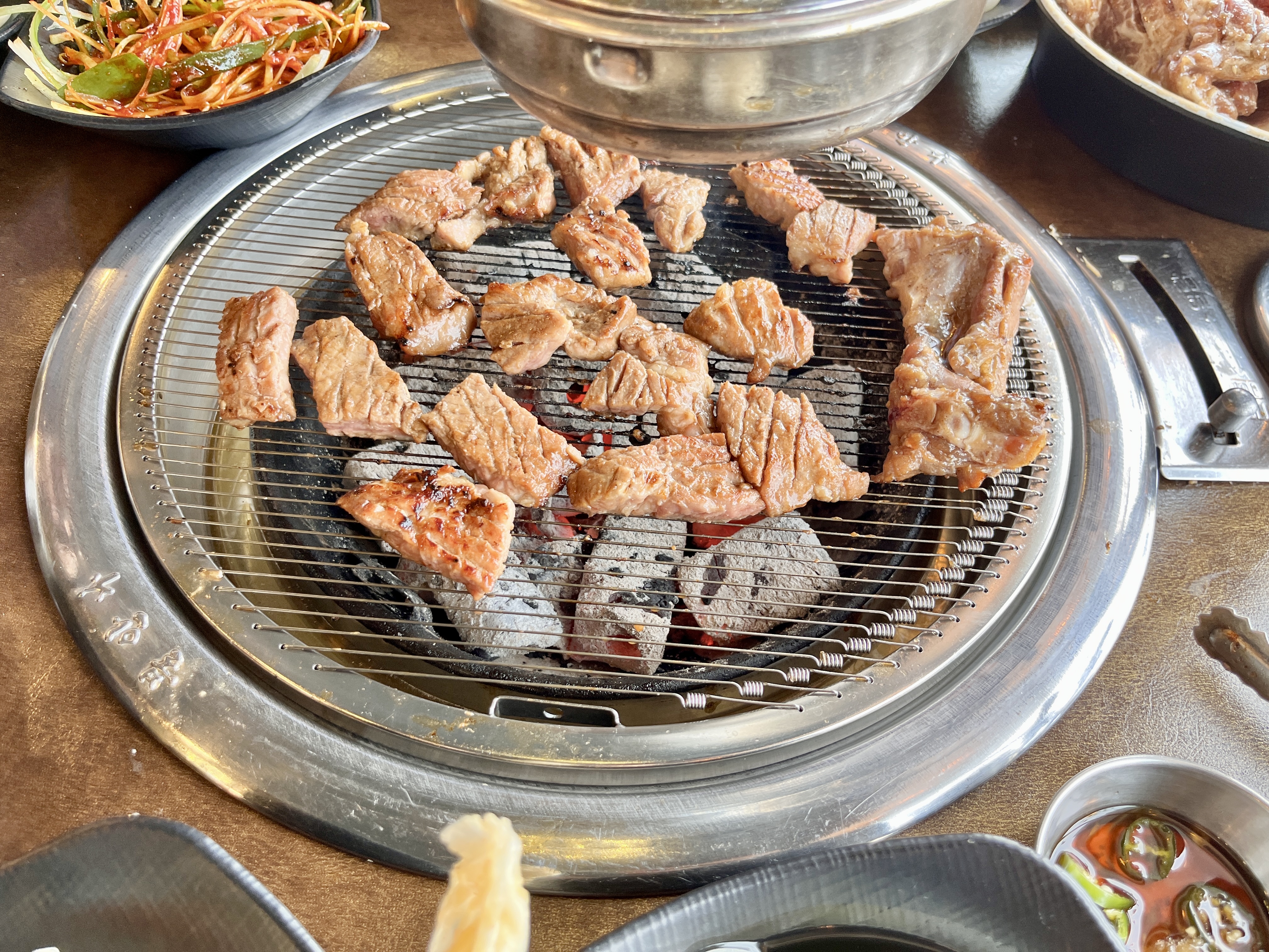 돼지갈비 구운 후