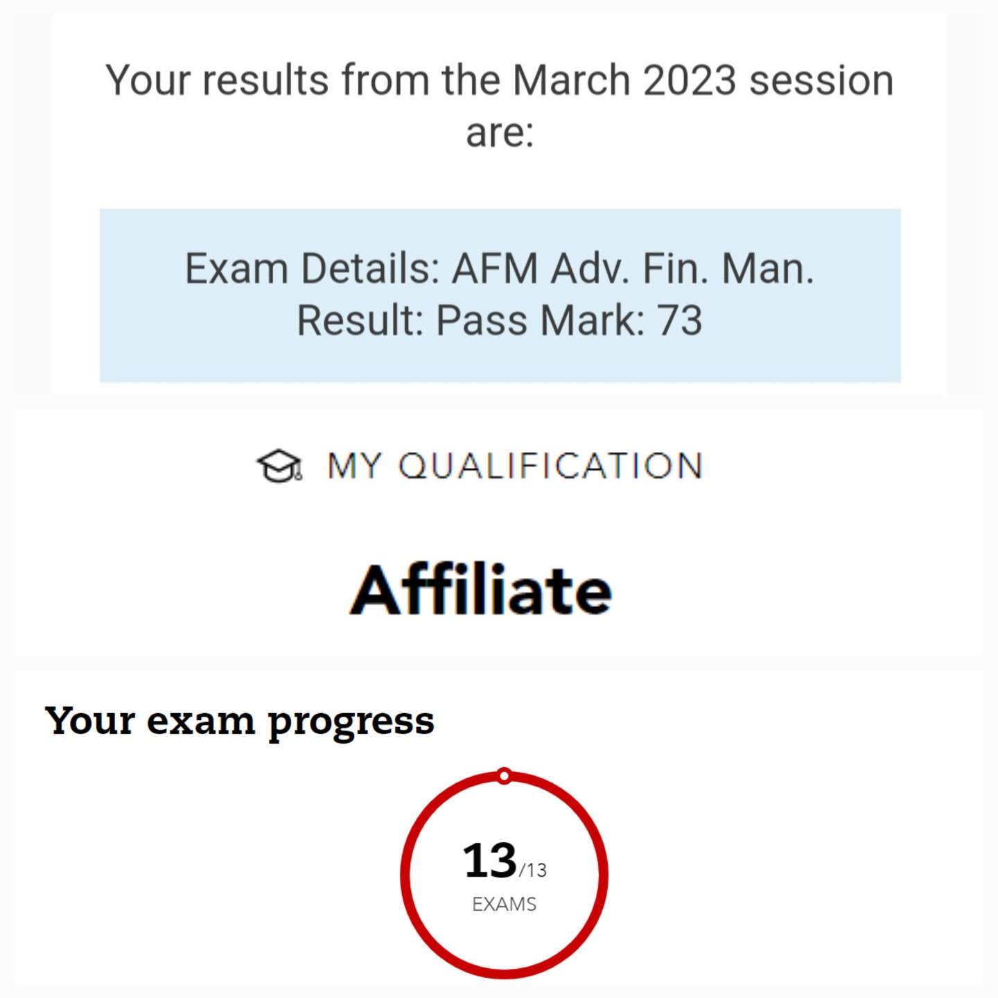  [영국공인회계사] ACCA Affiliate 달성하다