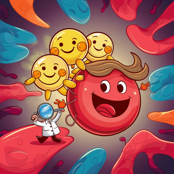 red blood cell with glucose