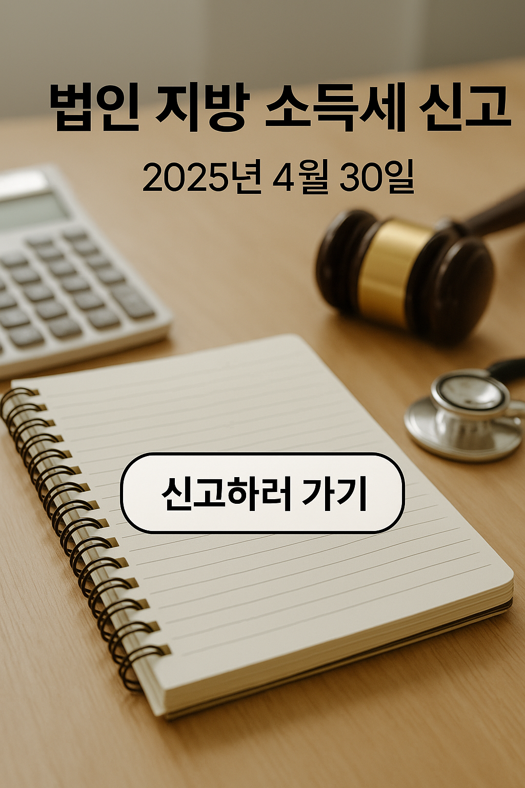 법인 지방소득세 신고 │ 2025년 4월 30일까지