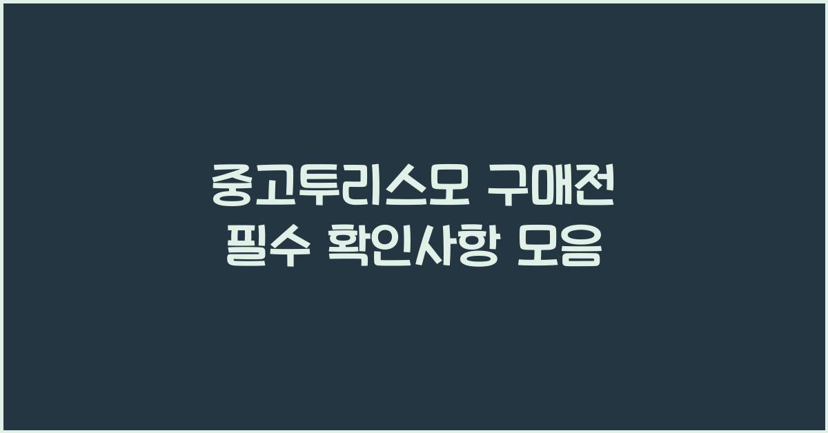 중고투리스모