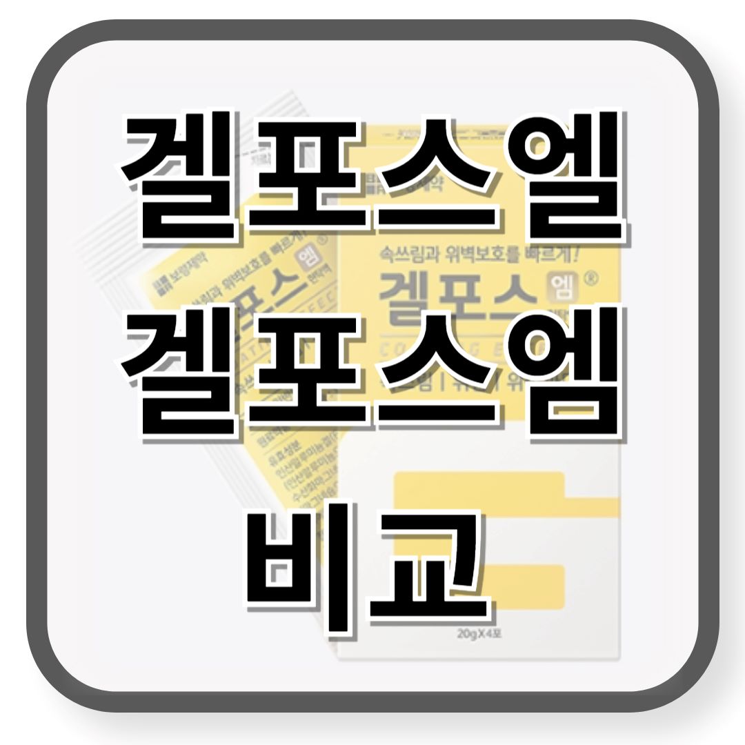 겔포스엘 겔포스엠 비교