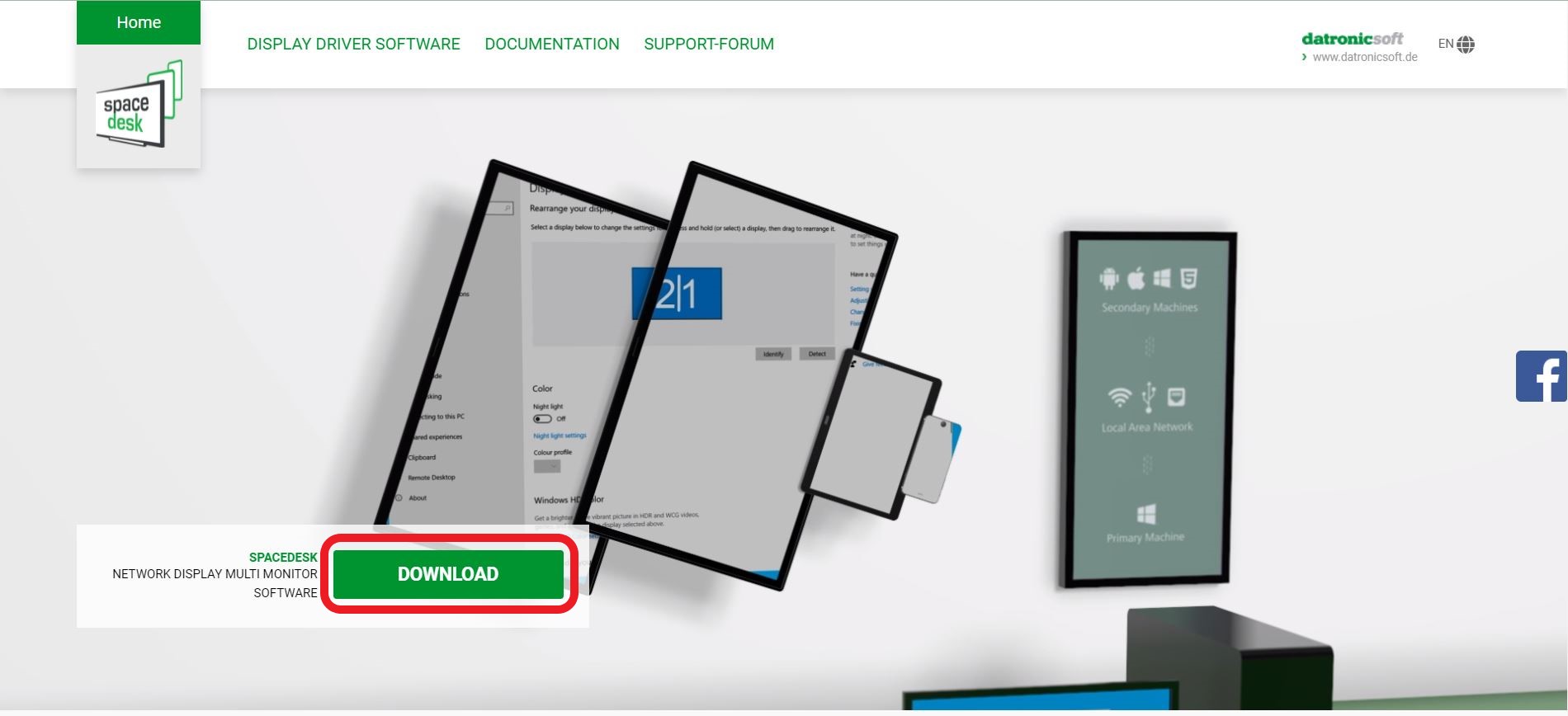 스페이스데스크 메인화면