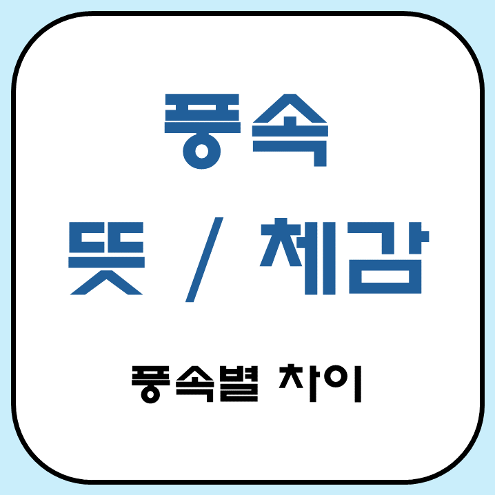  풍속 세기 체감과 단위 뜻 : 1, 2, 3, 4, 5, 6, 7, 8, 9, 10m/s 골프 가능 정리