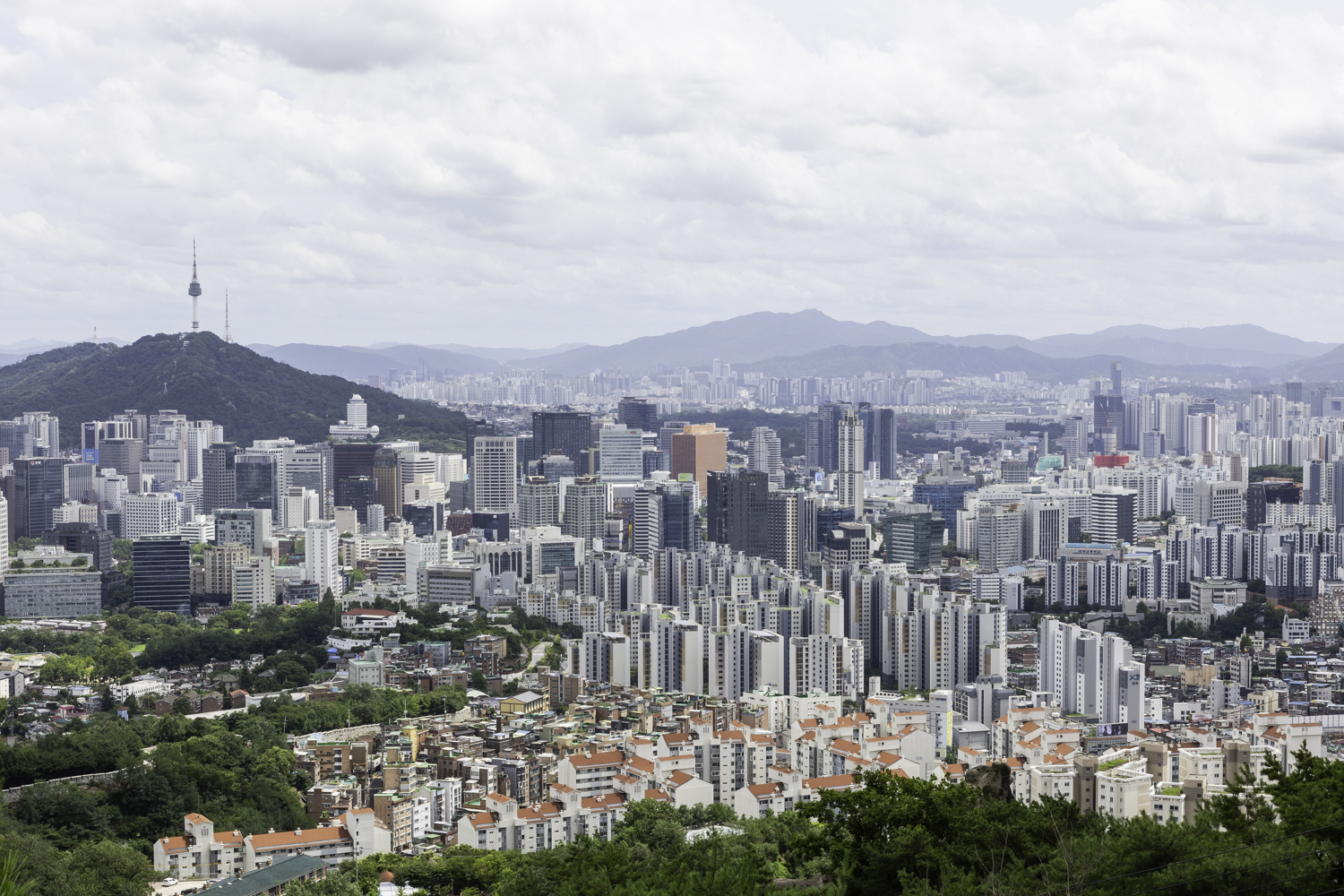 인왕산에서 보는 경치