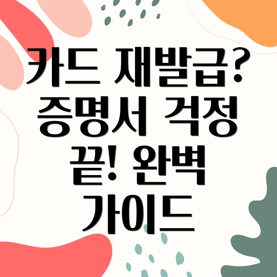 신용카드 재발급