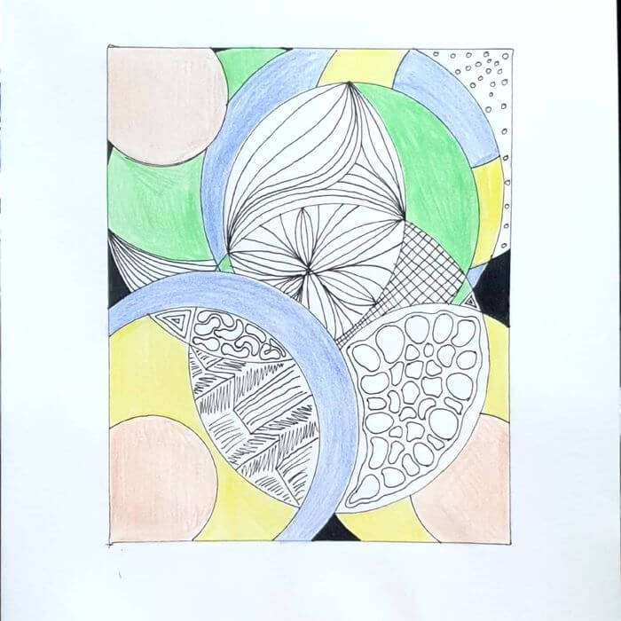  Untitled 일러스트레이션 펜화 색연필화 그리기