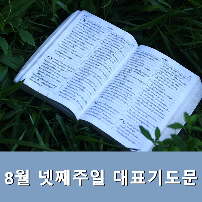  8월 넷째주일 대표기도문