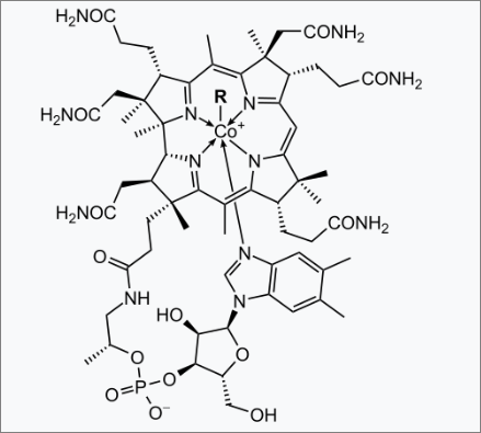 시아노코발라민 분자구조