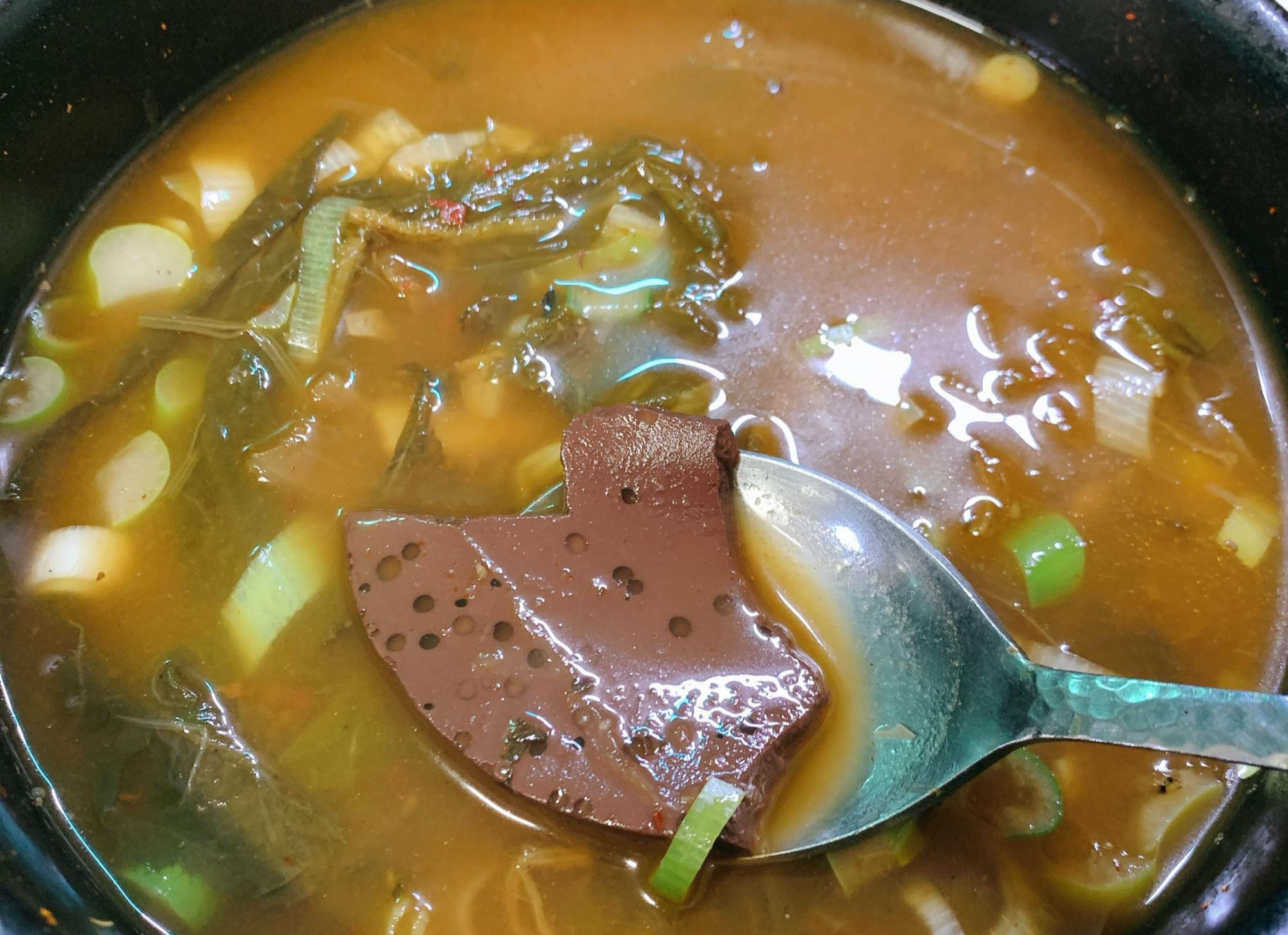 최가찜갈비 기본 무료제공 선지국