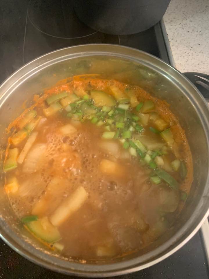  무로 육수내기!! 된장찌개 레시피!!