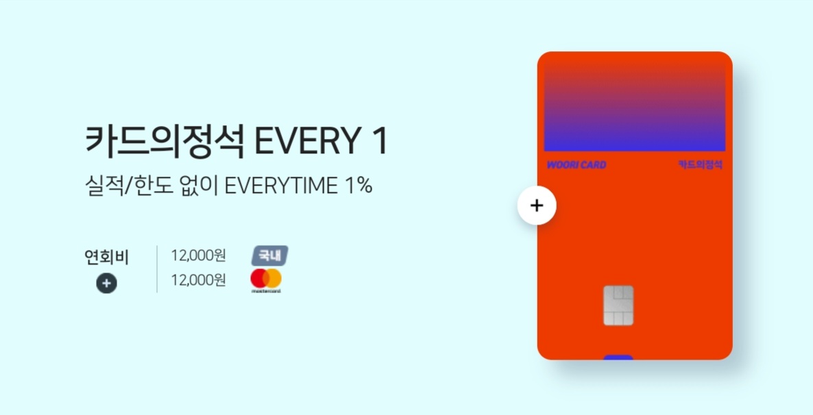 우리카드 카드의 정석 EVERY 1