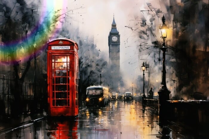 비가-내리는-런던시내-풍경