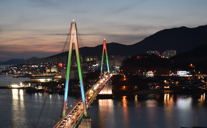 여수 돌산대교 사진