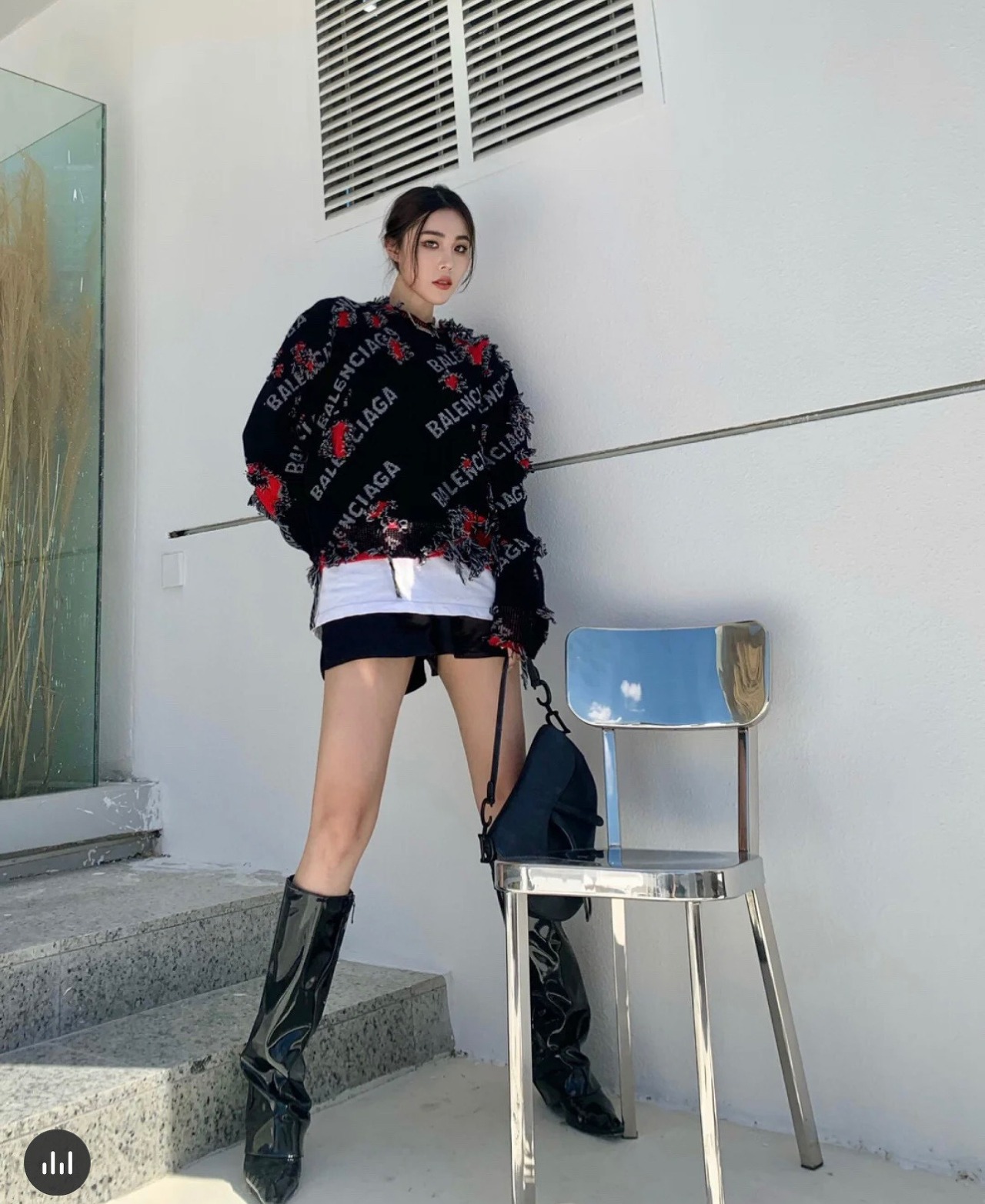  [BALENCIAGA] 발렌시아가 디스트로이드 니트 스웨터 662528 T1603 5963