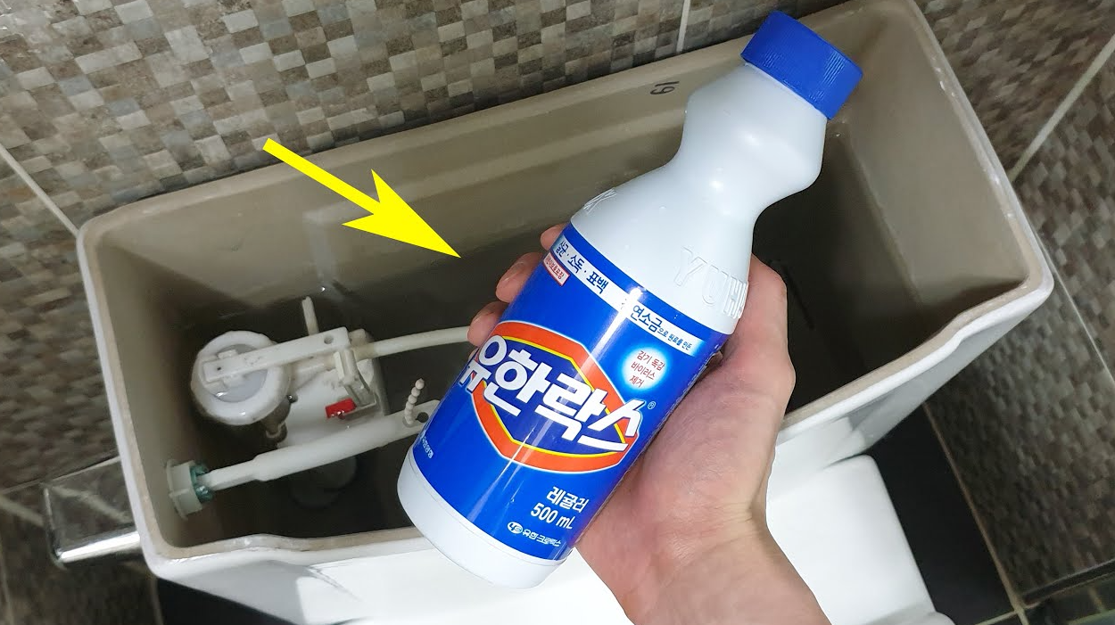  변기 물통에 락스를 넣으면 생기는 일