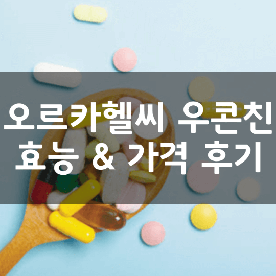 오르카헬씨-우슬복합물-콘드로이친-우콘친-뜻-성분-효능-복용법-가격-내돈내산-후기-알아보기