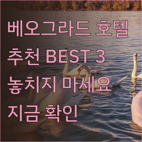 베오그라드 호텔 추천 베스트 3 놓치