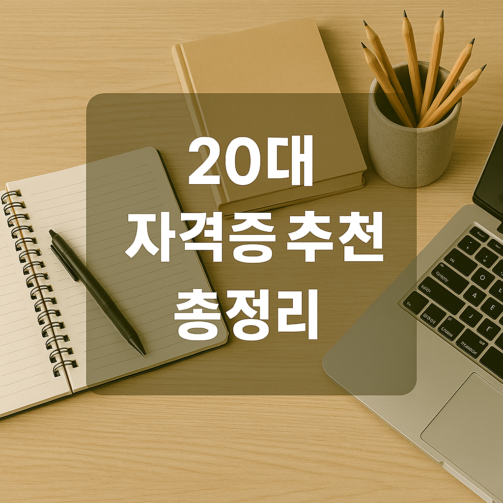 20대 자격증 추천