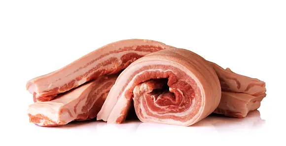 흰색배경-굵게자른-돼지고기