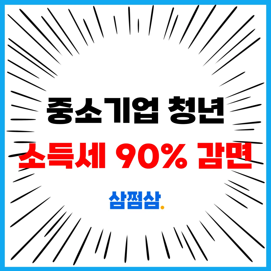  200만 원, 세금의 90% 감면? 삼쩜삼 중소기업 청년 소득세 감면 조회하기