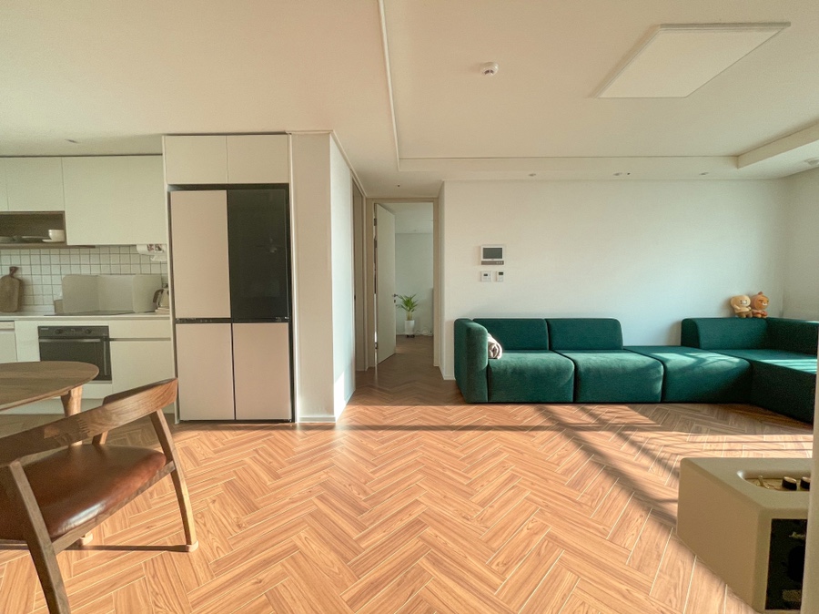 모듈소파 set3(딥그린색) 내돈내산 후기 [신혼집인테리어] 비아인키노 쇼룸방문/ 브레드