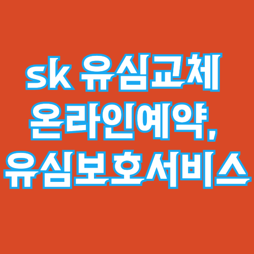 sk 유심교체 온라인예약, 유심보호서비스, 발표문 요약