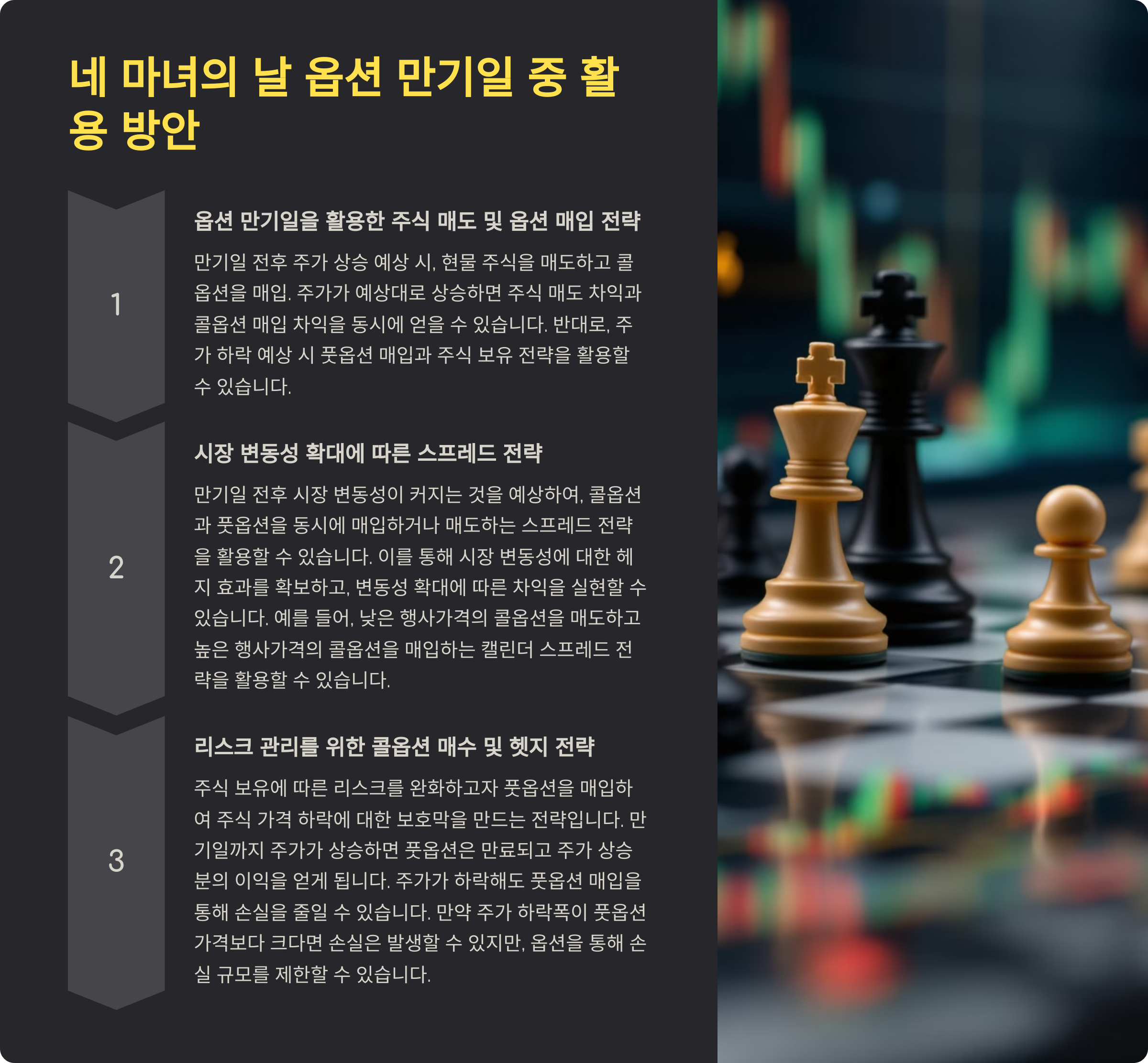 네 마녀의 날 옵션 만기일을 활용한 다양한 투자 전략