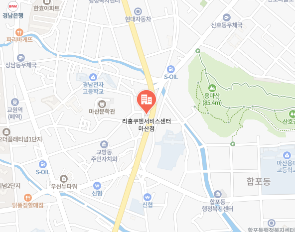 쿠첸 마산점 위치 이미지
