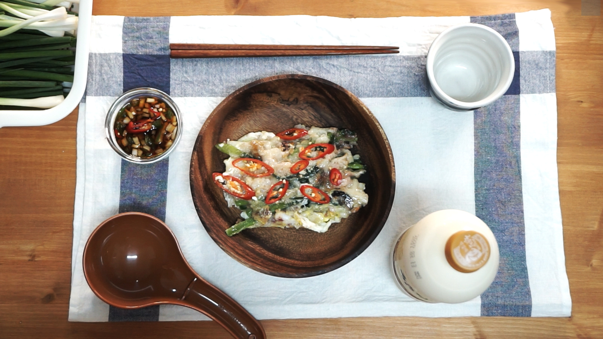  Korean Sea Food Pancake  /  Haemul-Pajeon /  Rainy day food in S.korea