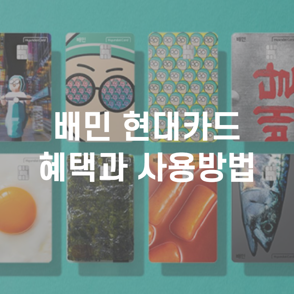  배민 현대카드 밥값 특화카드 혜택 알아보기